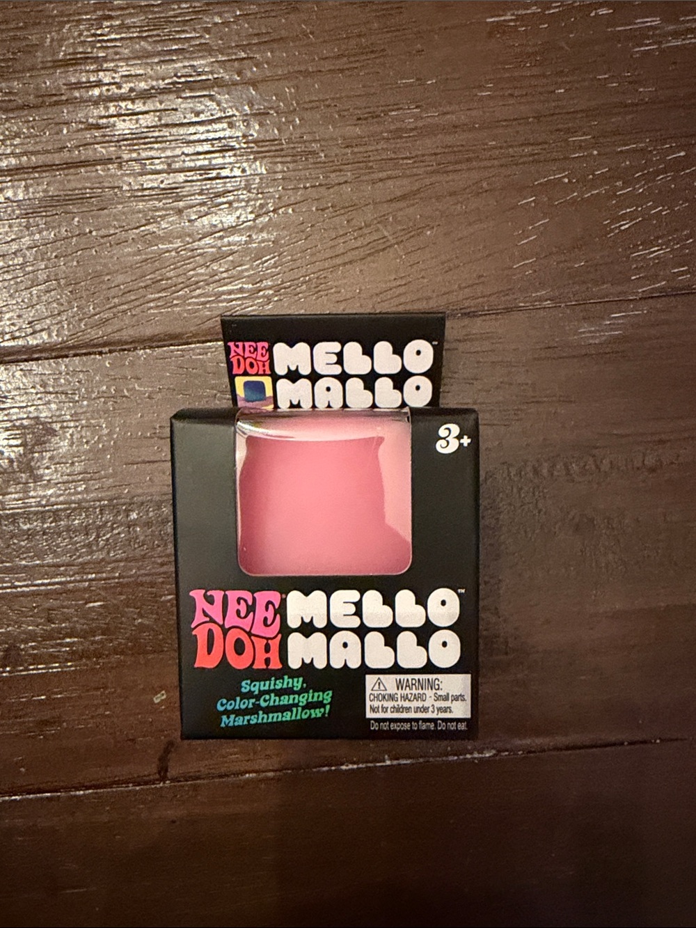 Needoh Mello Mallo Pink Color-Changing Squishy Toy
